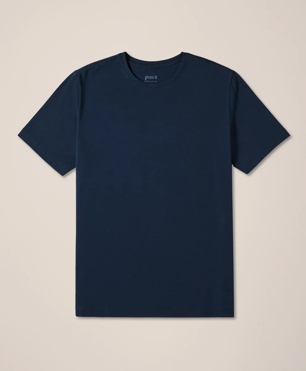 luxe essential classic fit crewneck tee