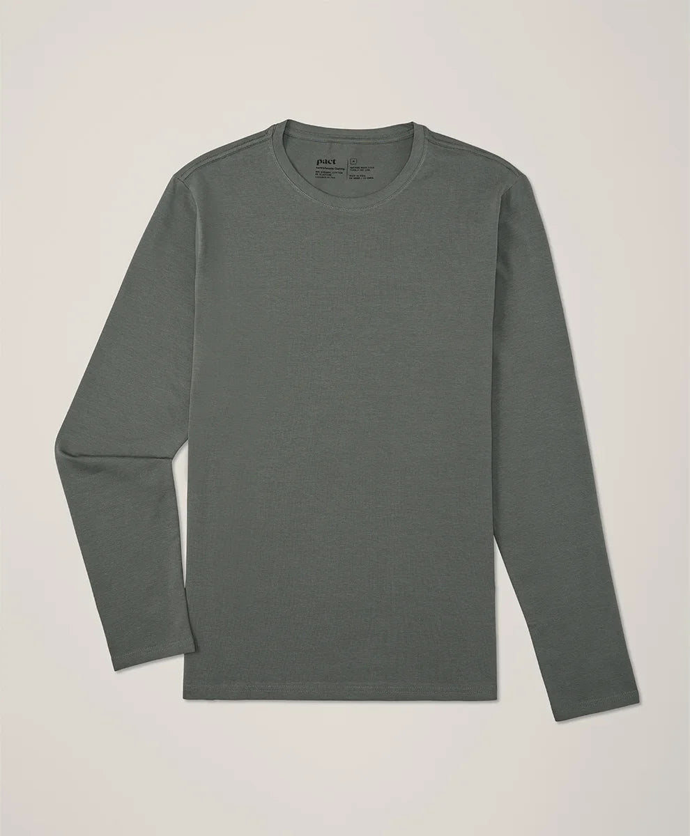 luxe essential slim long sleeve tee