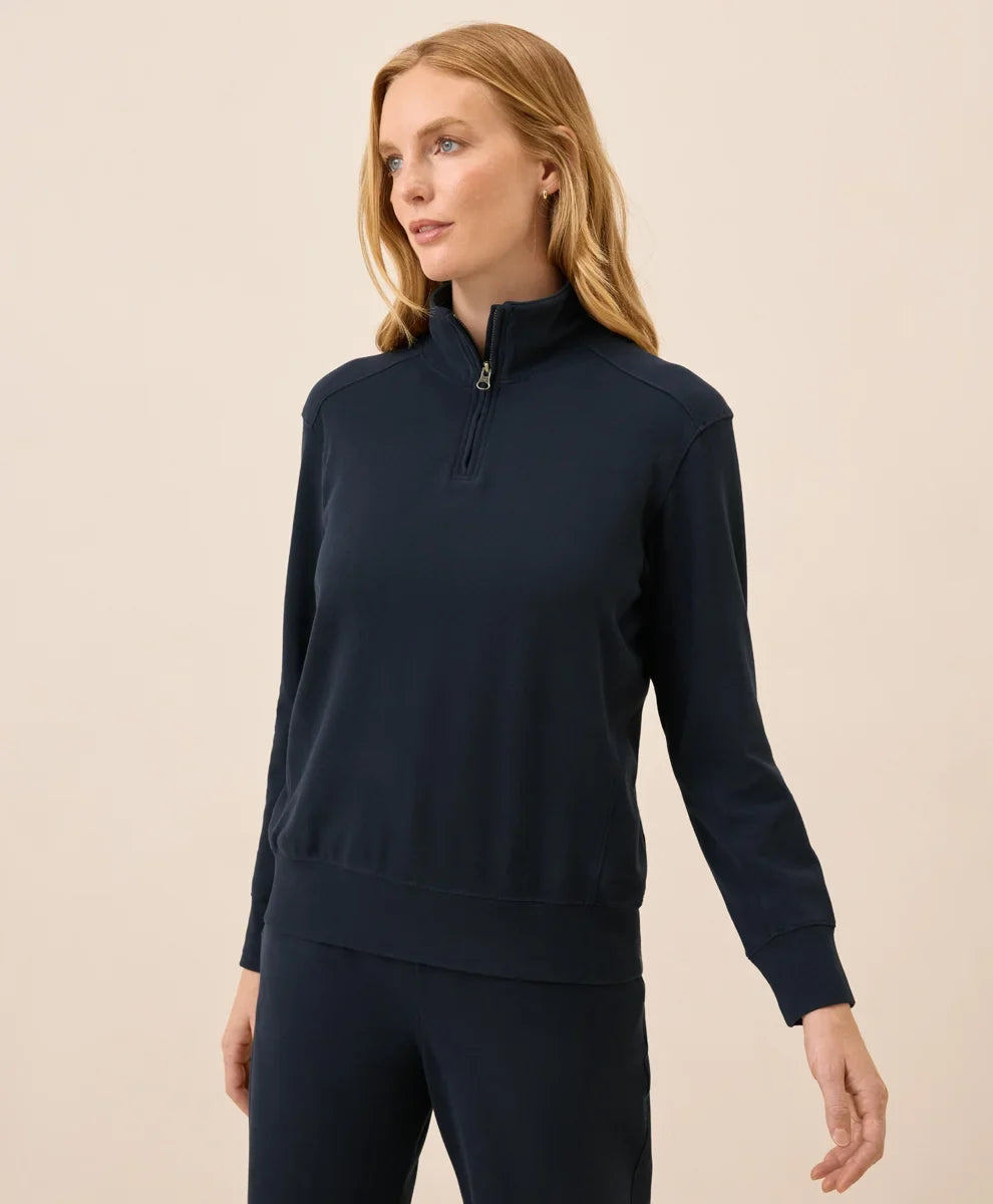 clearance cloudknit quarter zip