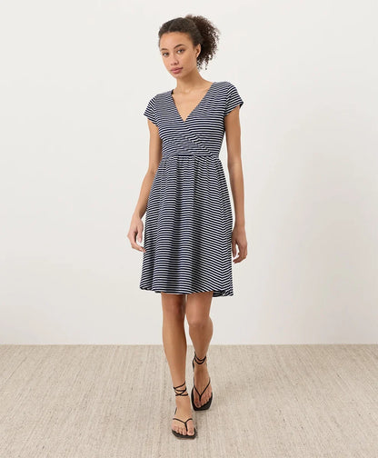 clearance fit & flare crossover dress