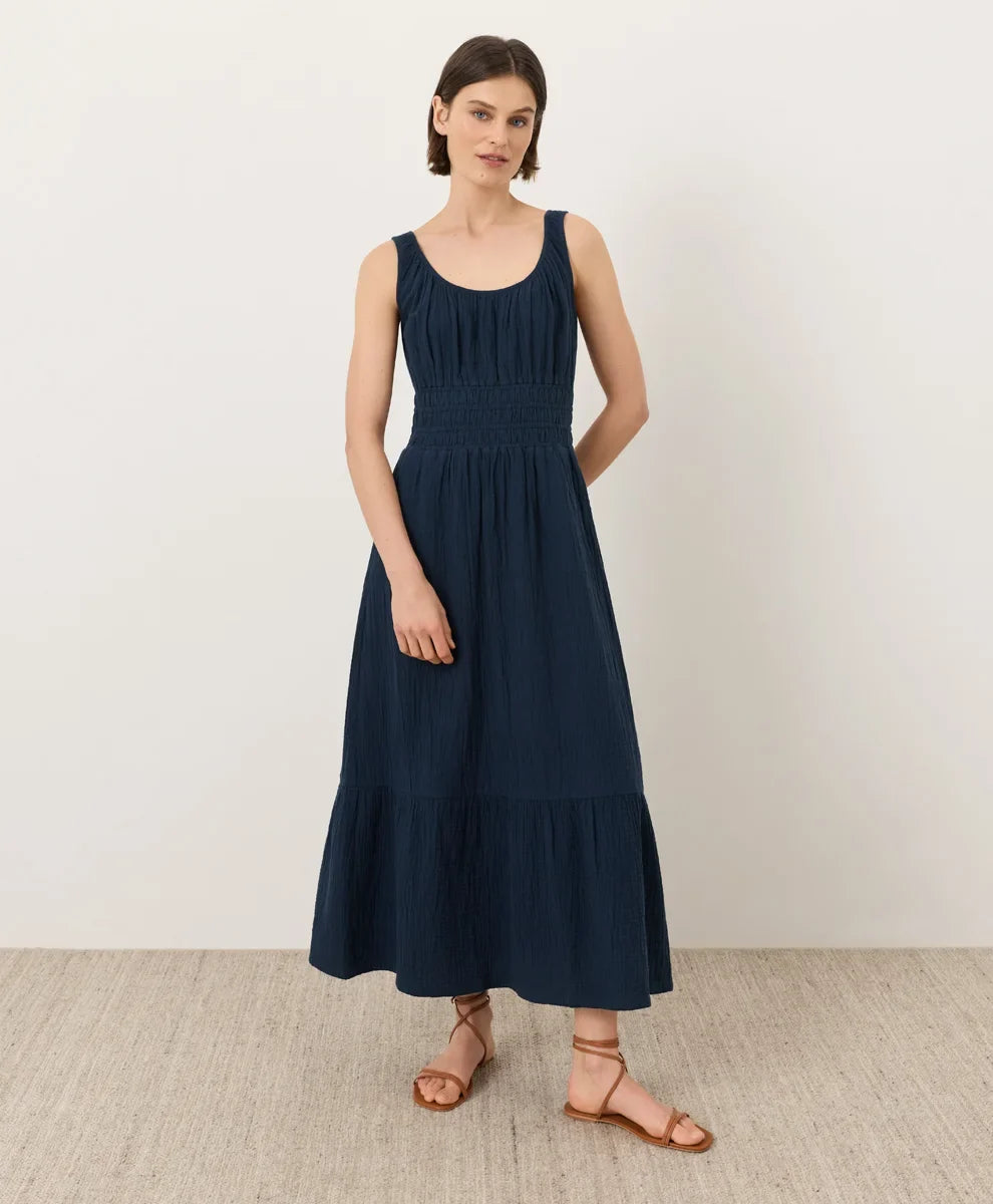 clearance coastal double gauze cami dress