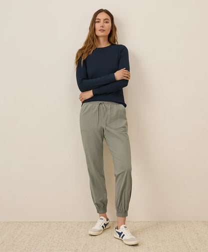 clearance luxe stretch jersey slim long sleeve tee
