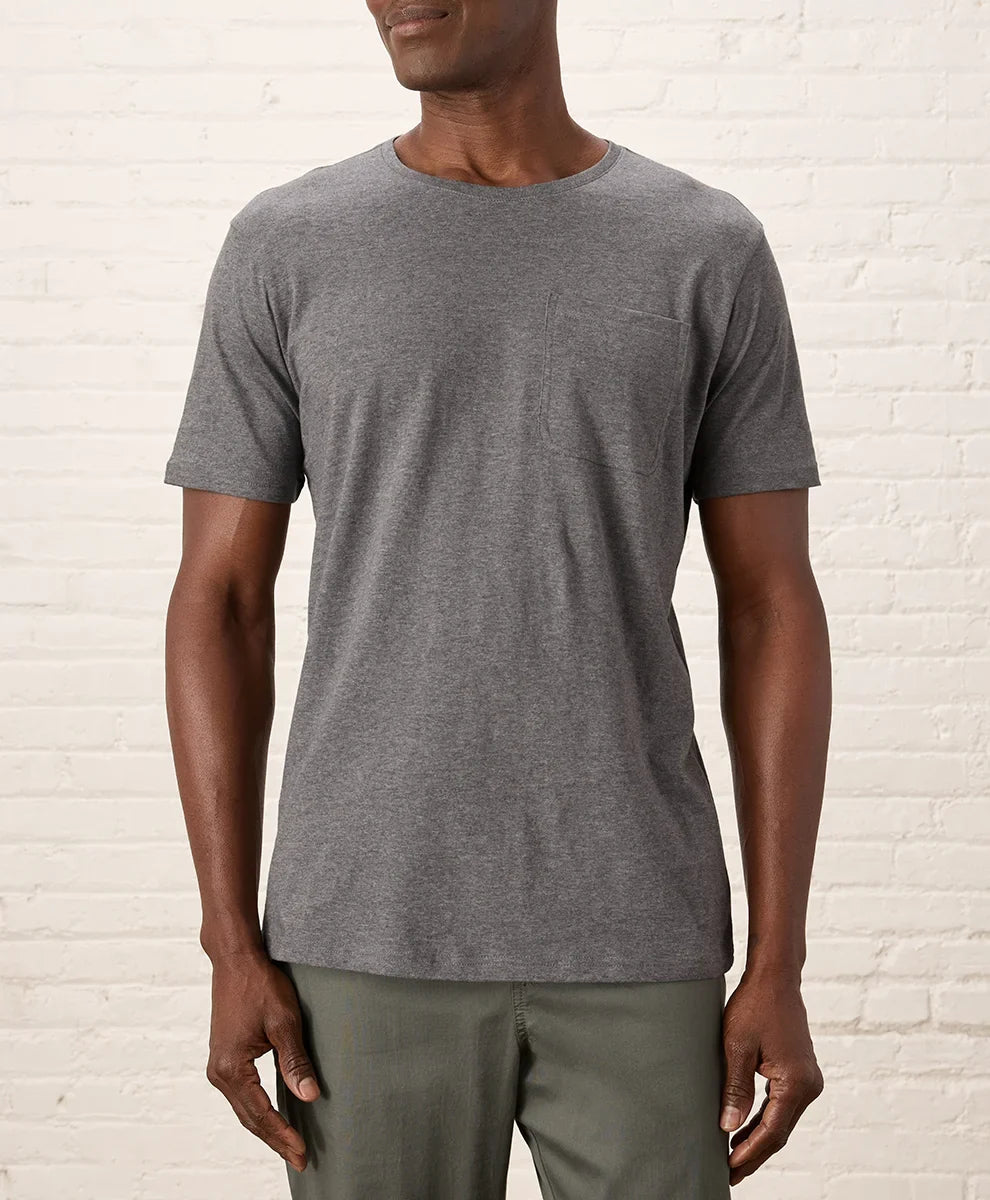 softspun essential pocket crew tee