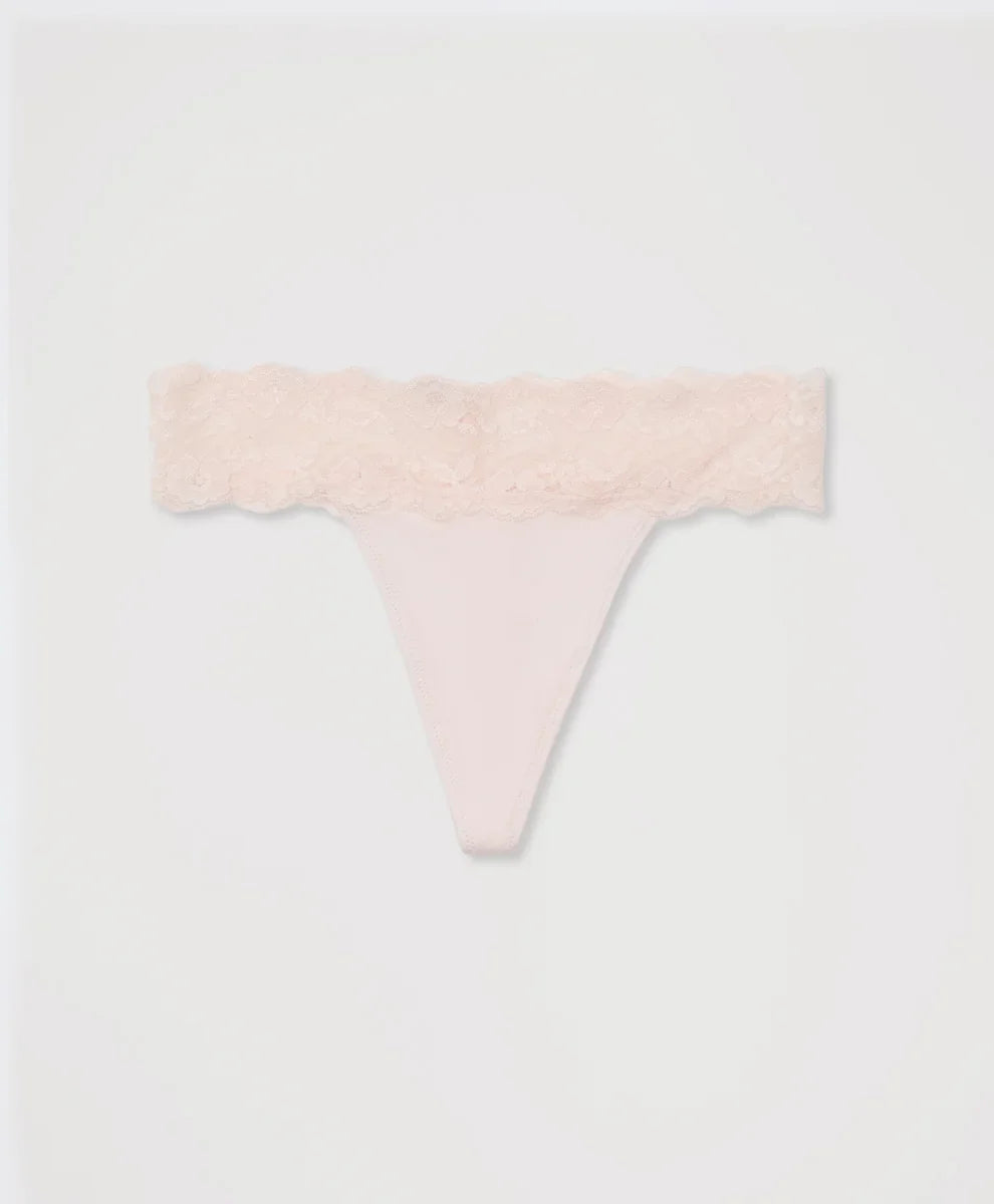 lace waist thong