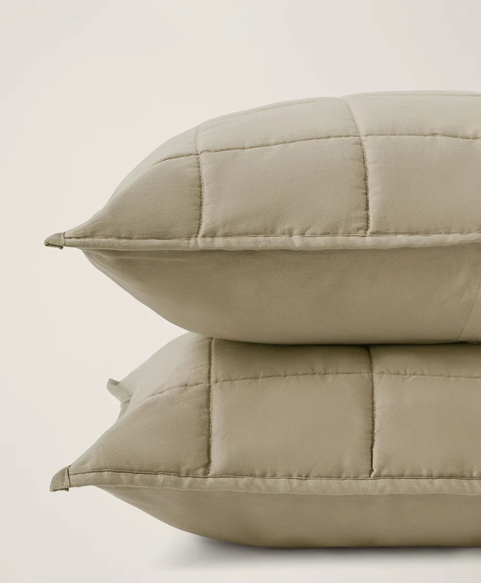 organic quilted sham 2-pack