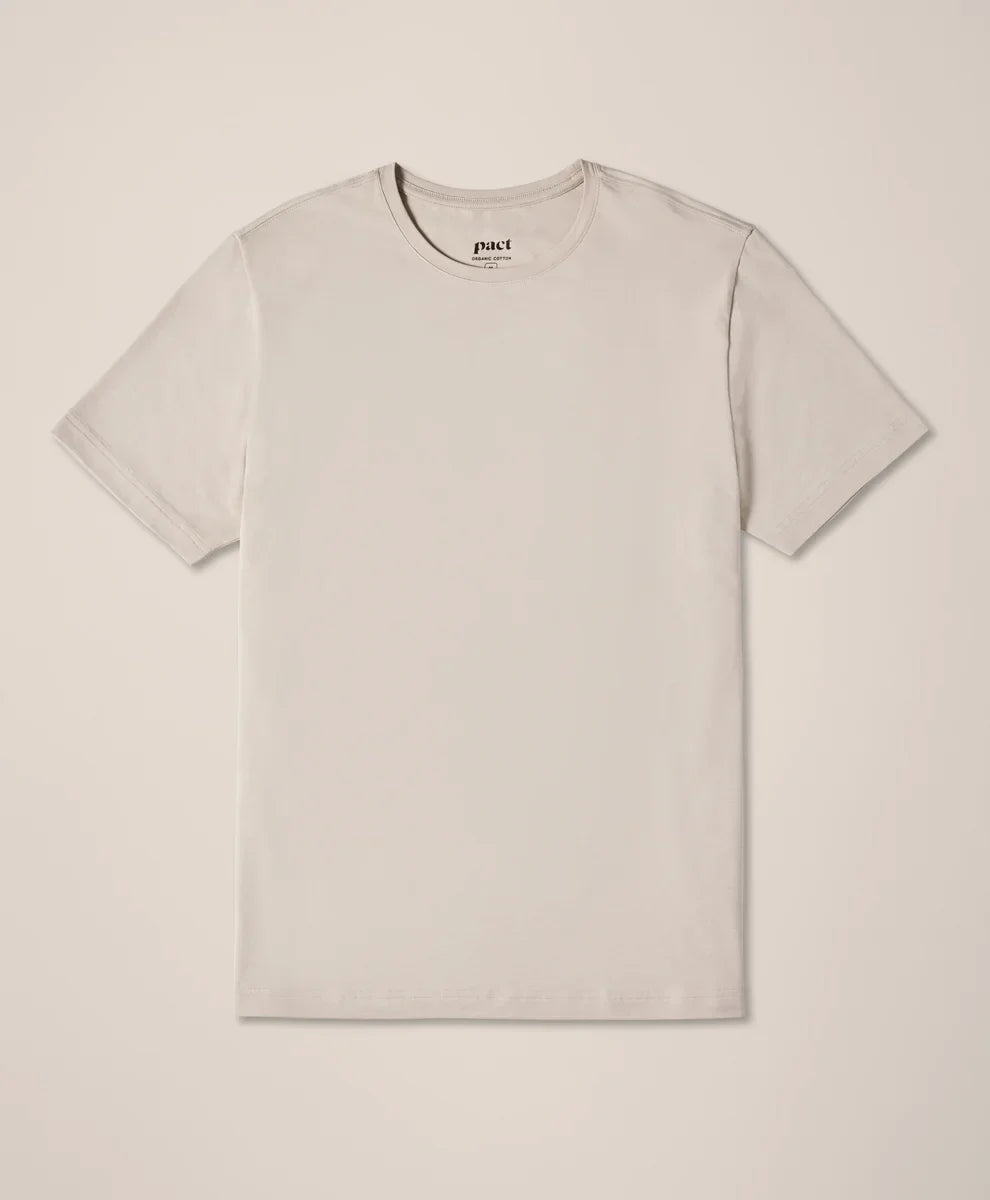 luxe essential classic fit crewneck tee