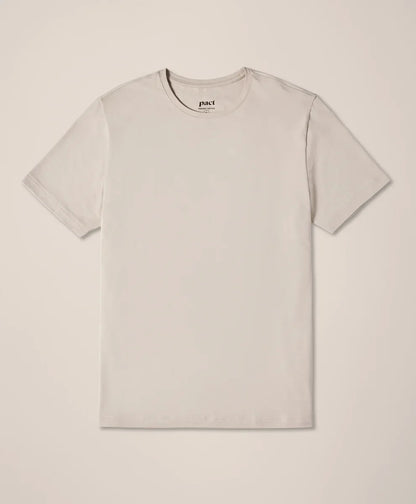 luxe essential classic fit crewneck tee