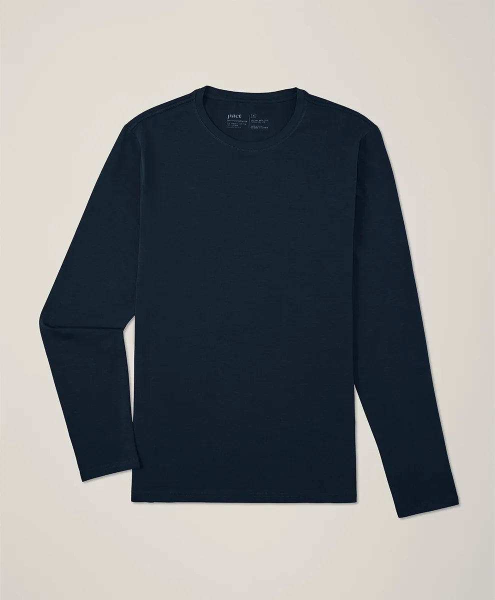 luxe essential slim long sleeve tee