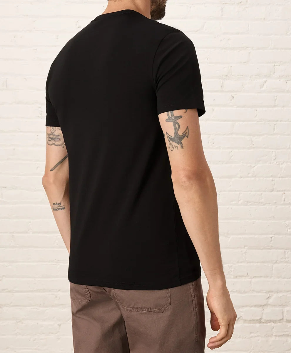 luxe essential slim fit crewneck tee