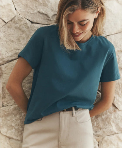 luxe essential crewneck tee