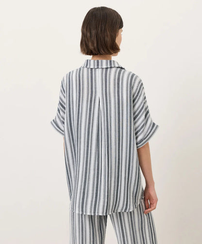 clearance coastal double gauze oversized shirt