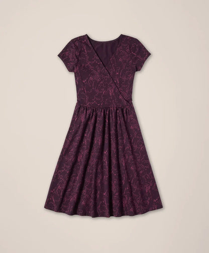 clearance fit & flare crossover dress