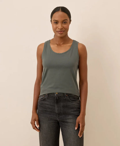 clearance luxe stretch jersey tank