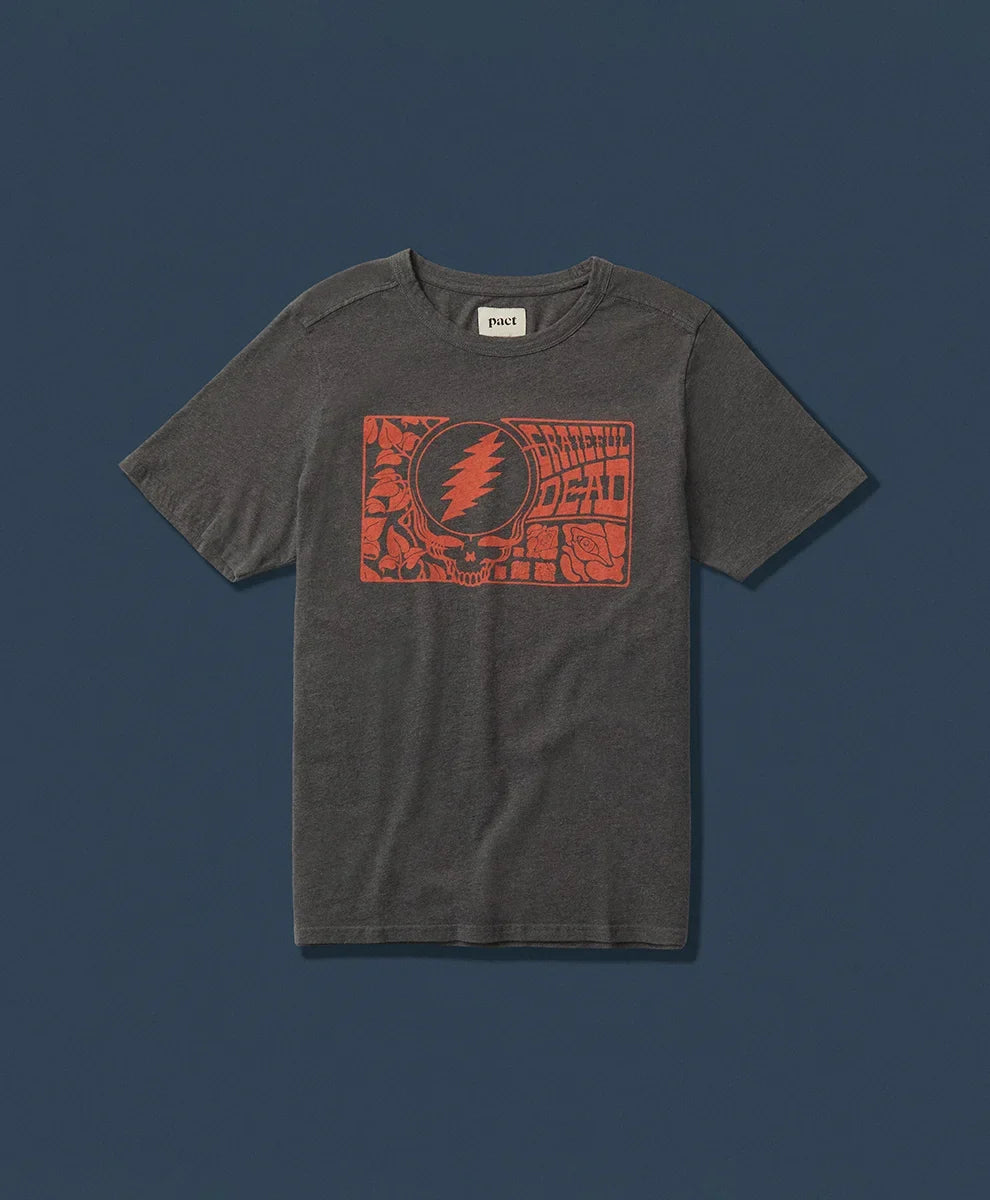 grateful dead x pact graphic tee