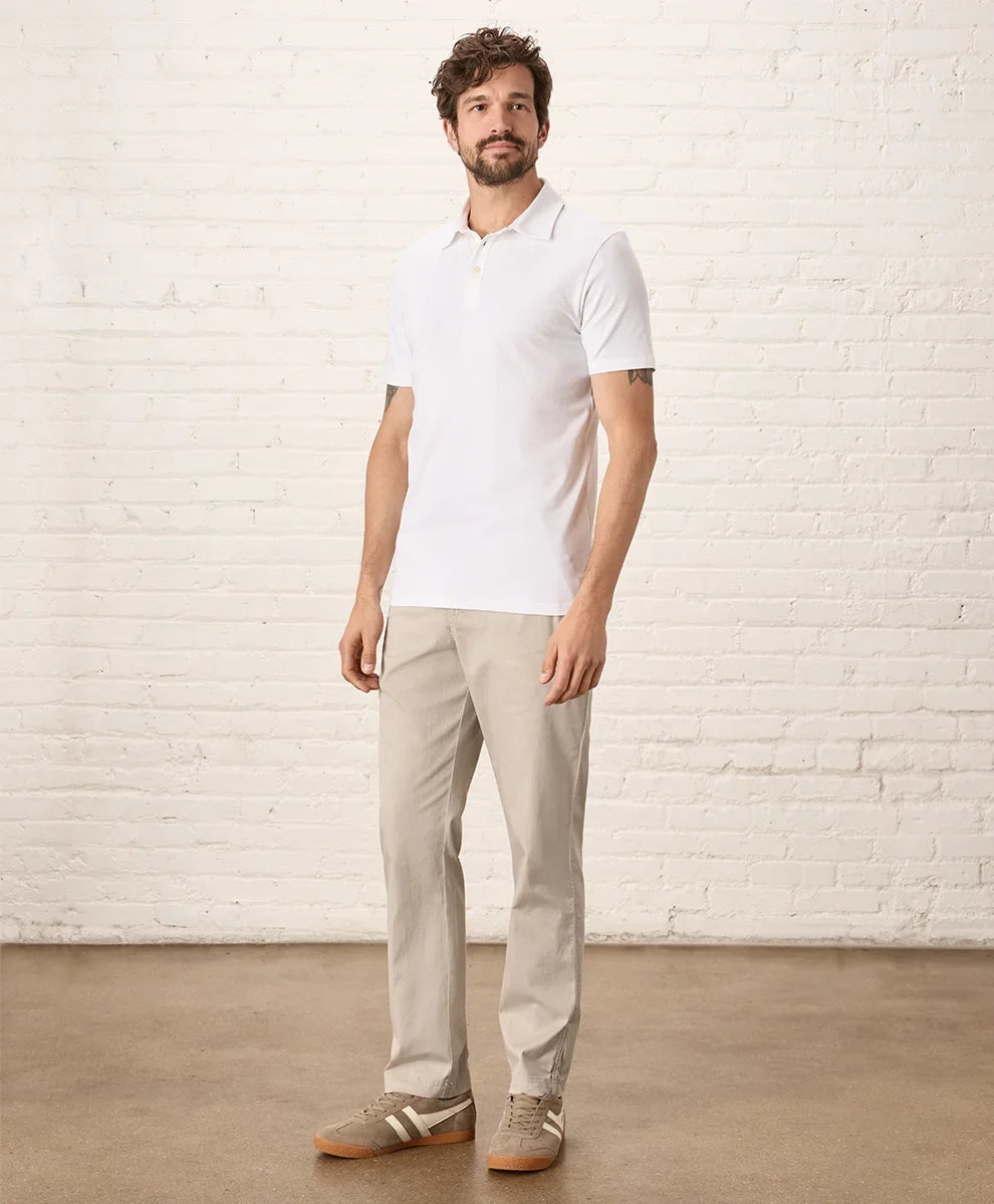 luxe essential slim polo
