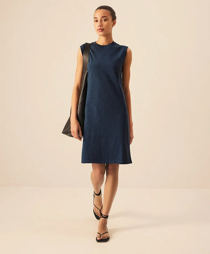 soft-slub essential easy muscle tee dress