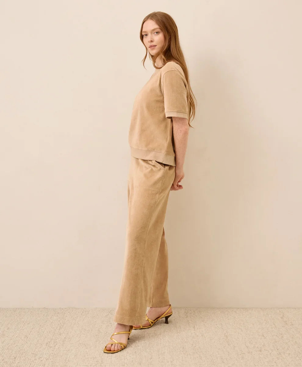 clearance pure velour wide leg pant