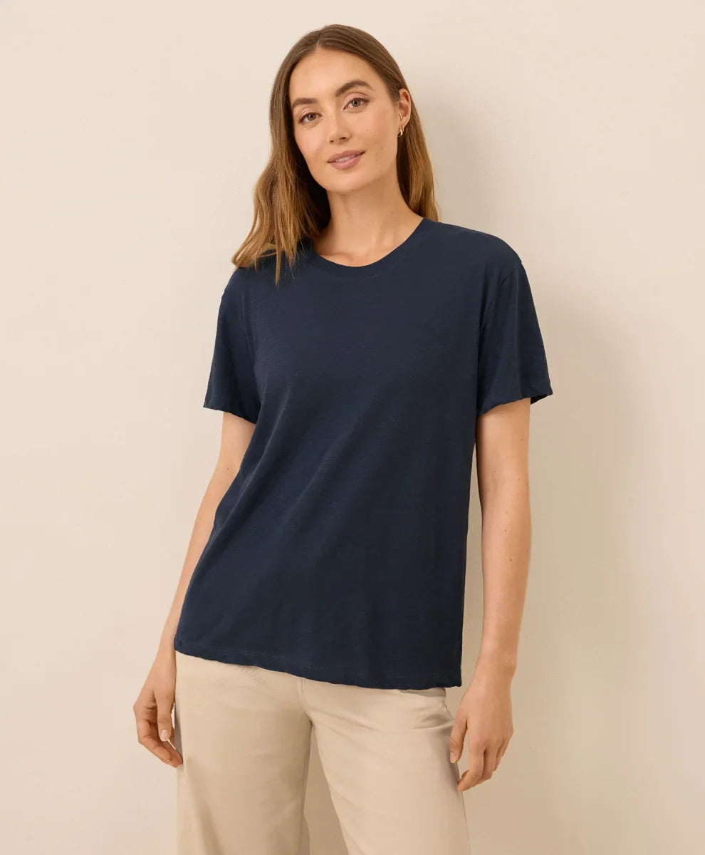 clearance featherweight slub relaxed crewneck tee