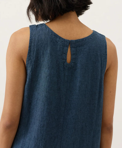 clearance linen easy tank dress