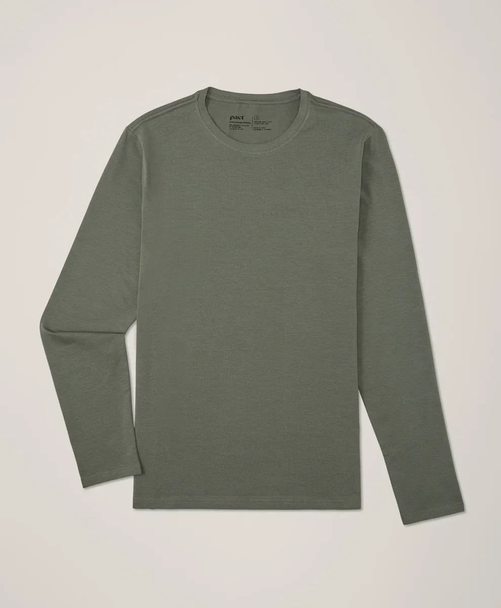 luxe essential slim long sleeve tee