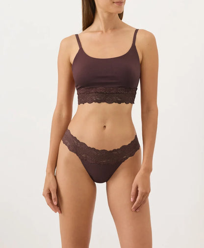 lace waist thong
