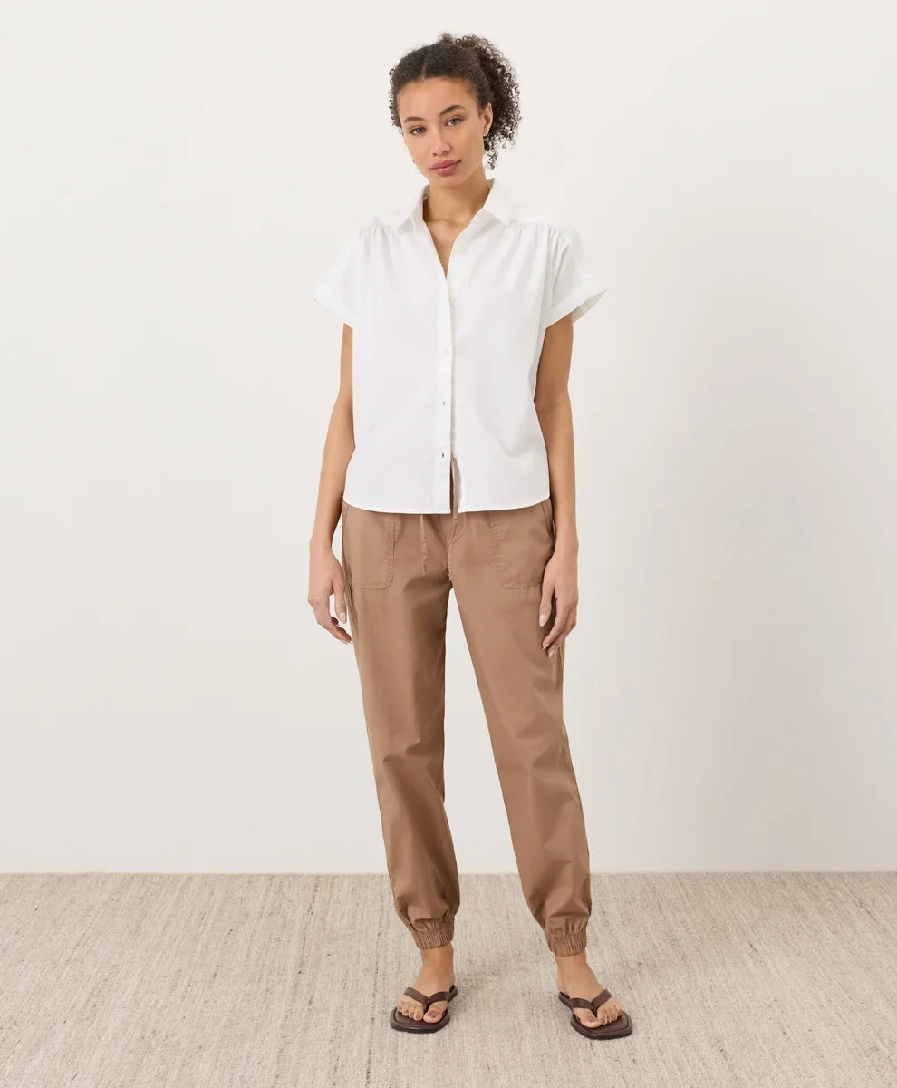 clearance stretch poplin jogger