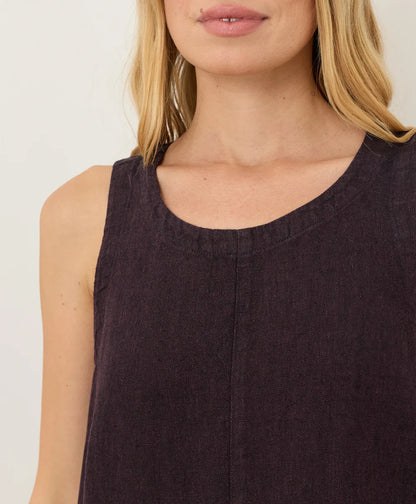 clearance linen easy tank dress