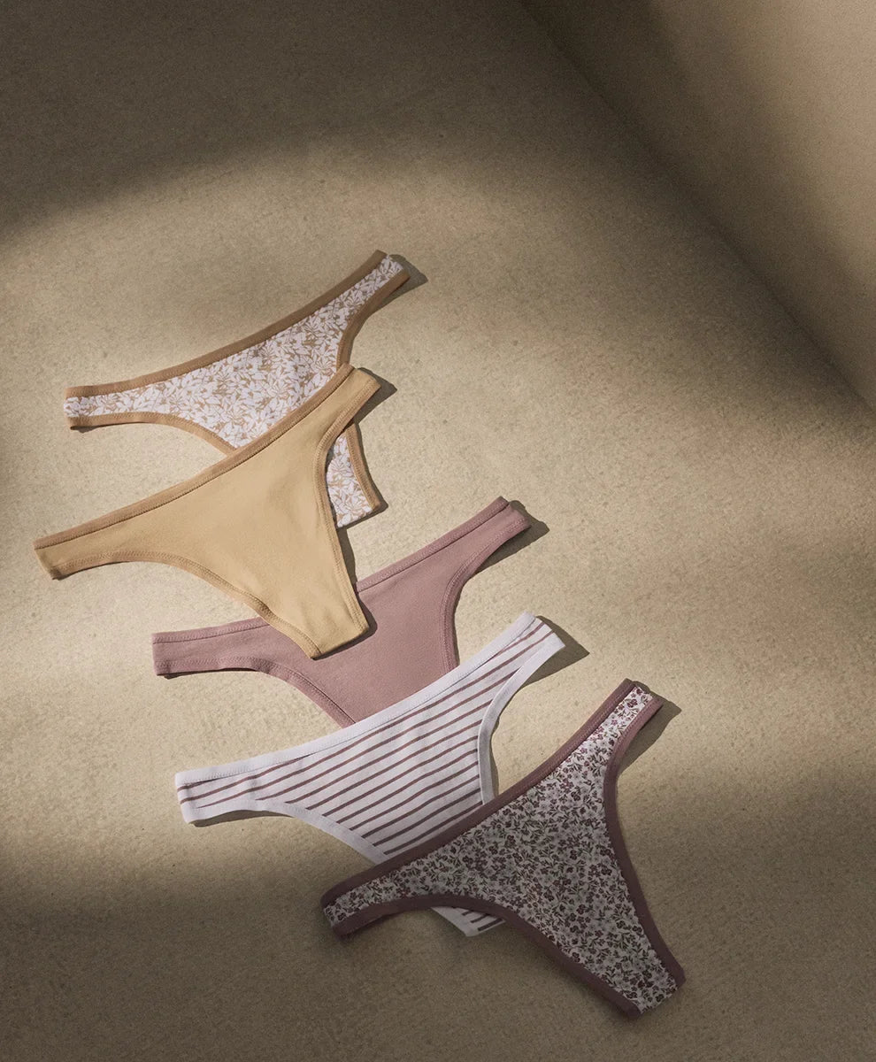 clearance everyday classic fit thong 5-pack