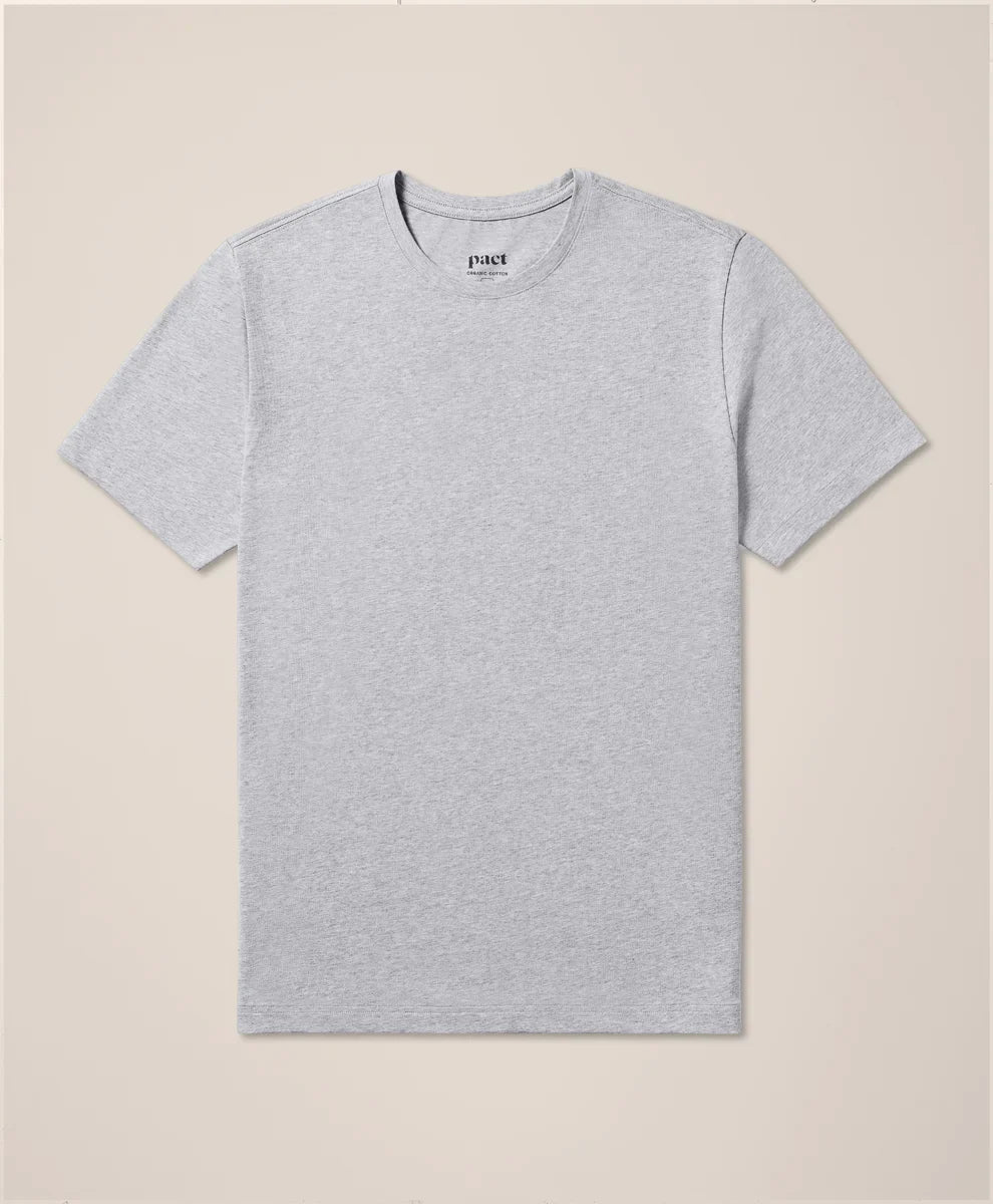 luxe essential classic fit crewneck tee