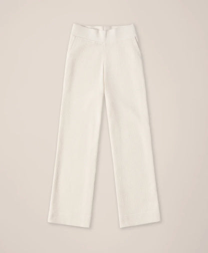 clearance thermal waffle wide leg pant