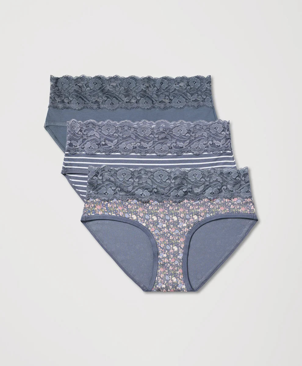 clearance lace waist brief 3-pack