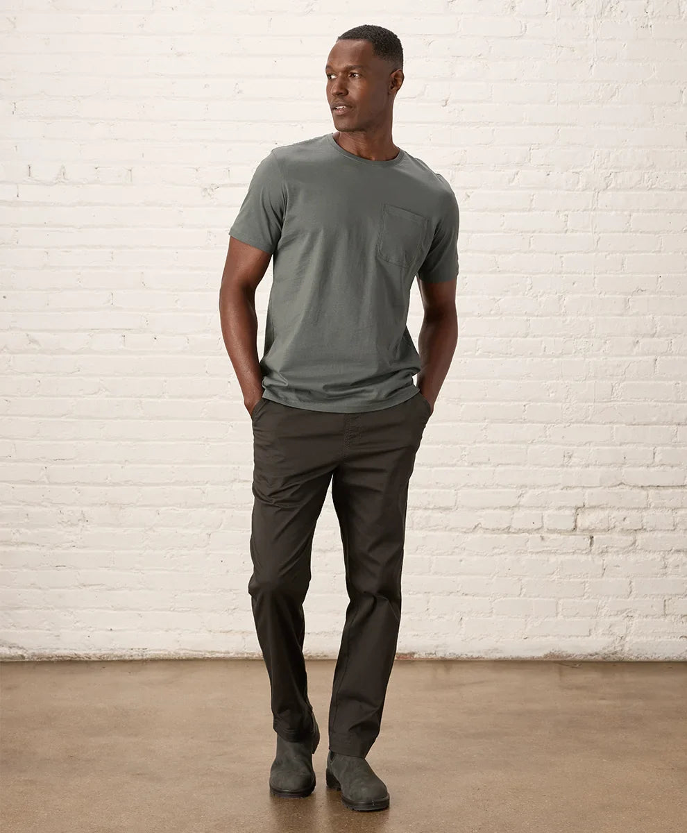 softspun essential pocket crew tee