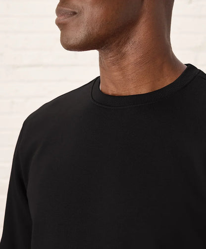 brushed fleece crew sweatshirt