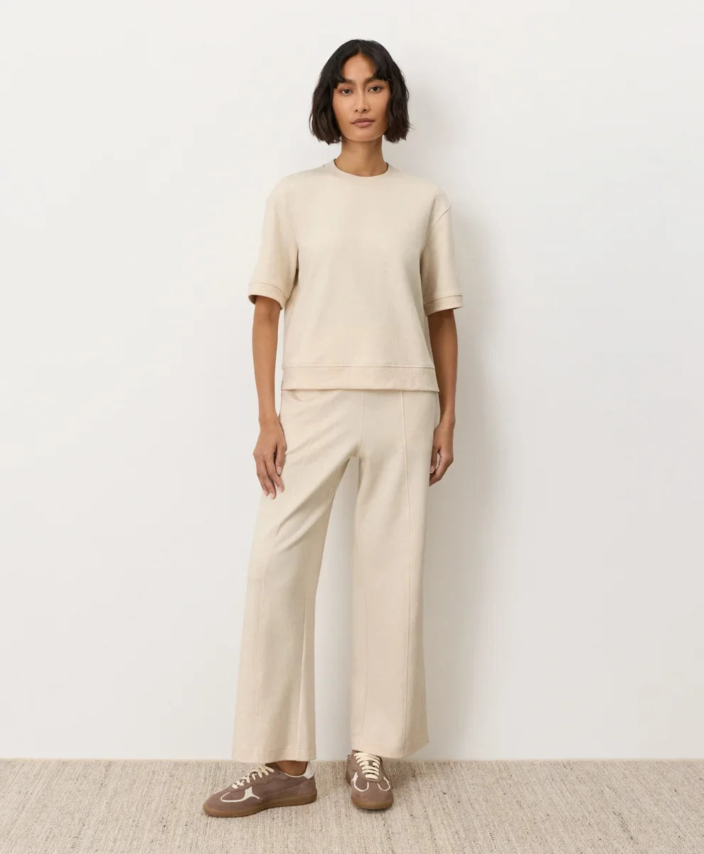 clearance airplane pintuck wide leg pant