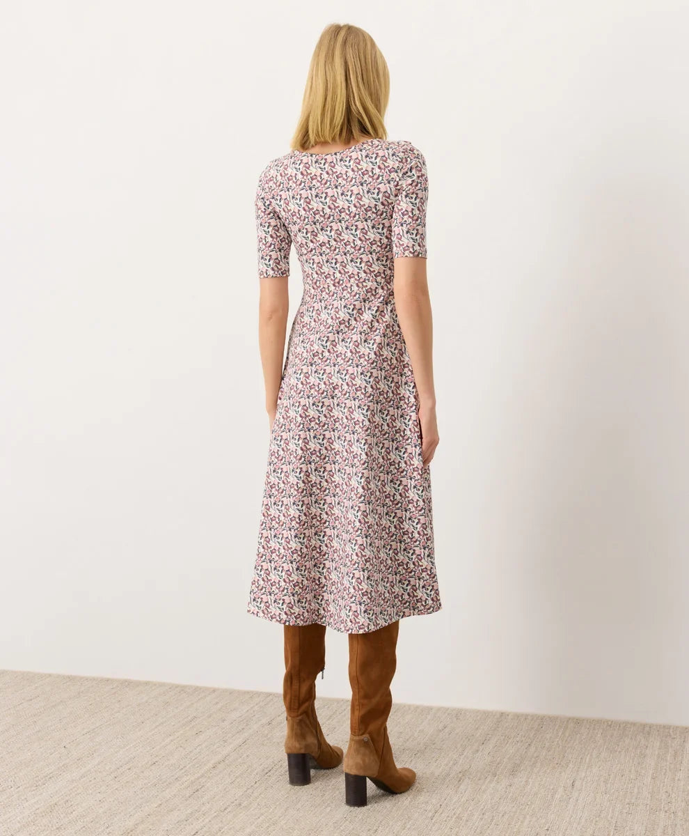 clearance fit & flare signature scoop dress