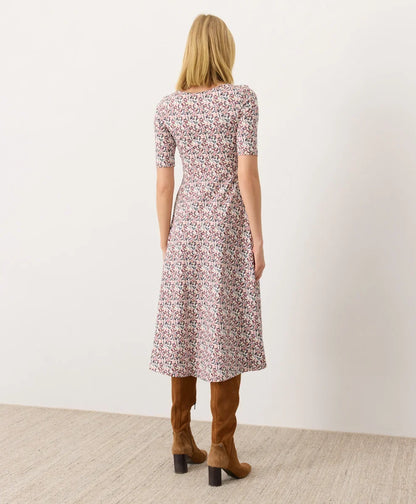 clearance fit & flare signature scoop dress