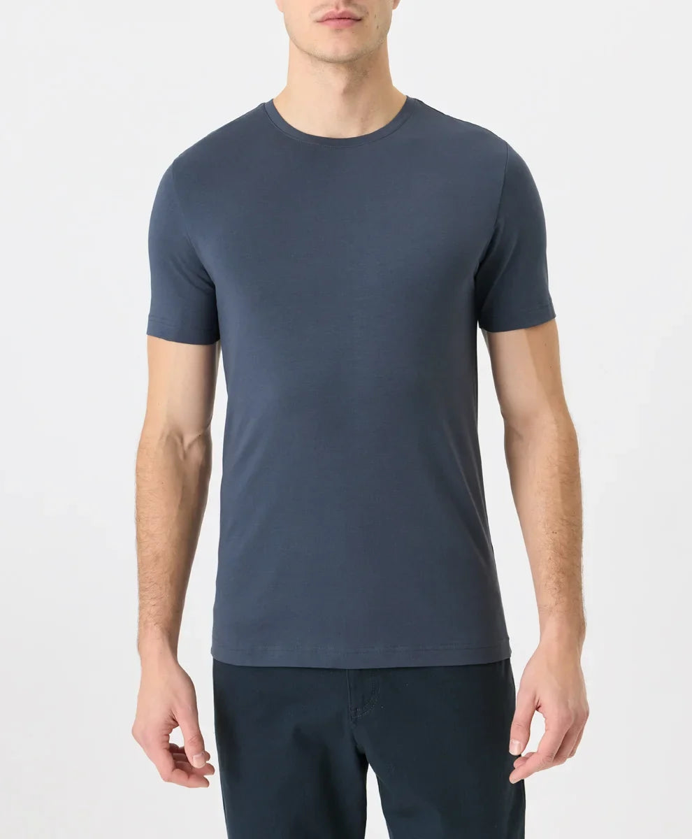 luxe essential slim fit crewneck tee