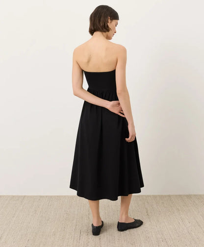 clearance fit & flare strapless dress