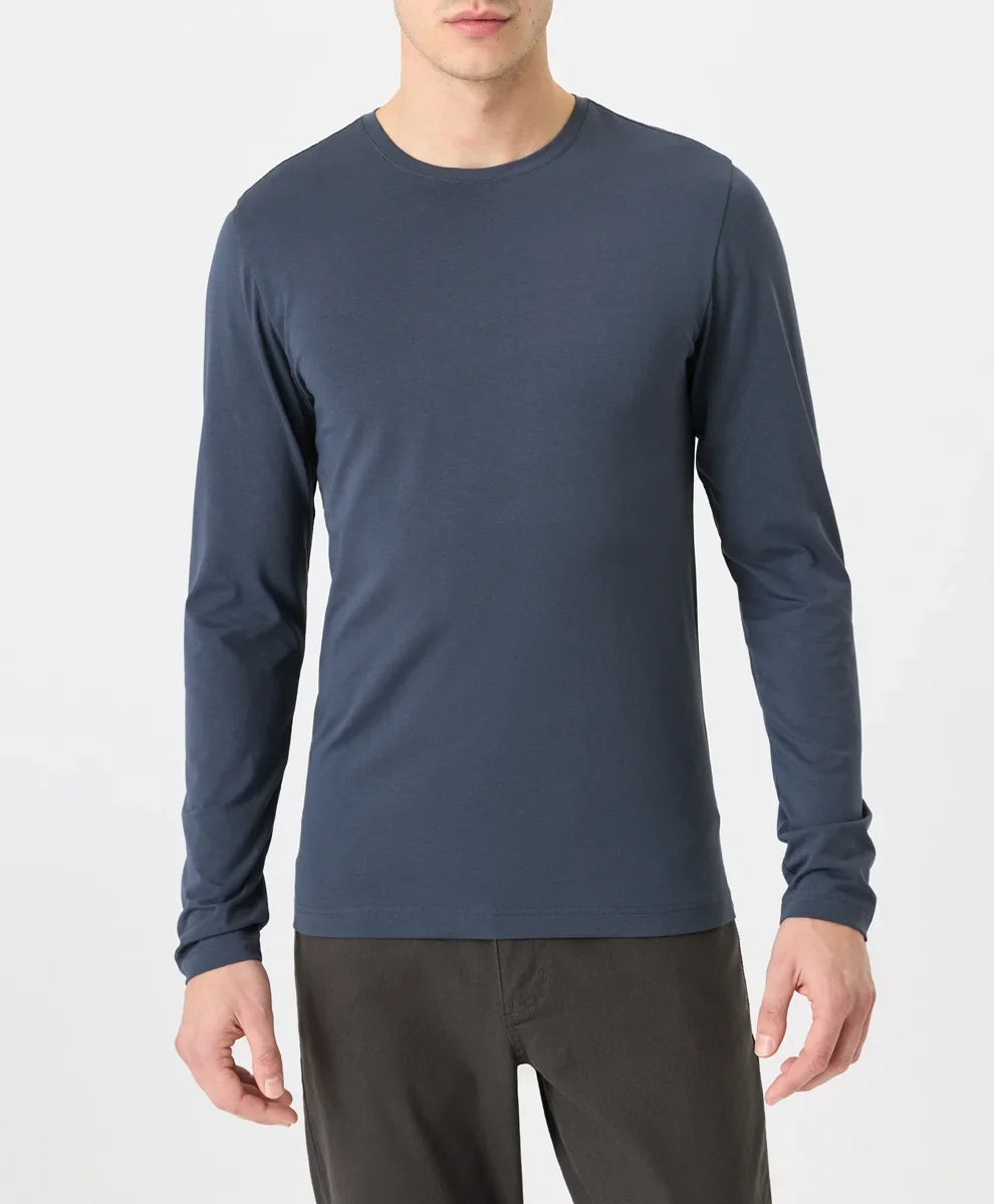 luxe essential slim long sleeve tee