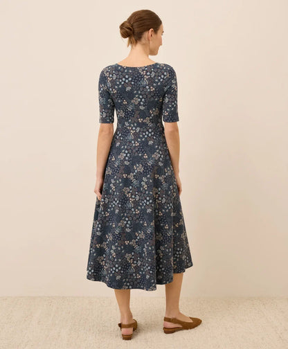 clearance fit & flare signature scoop dress