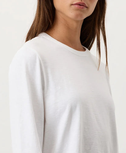 soft-slub essential crewneck long sleeve tee