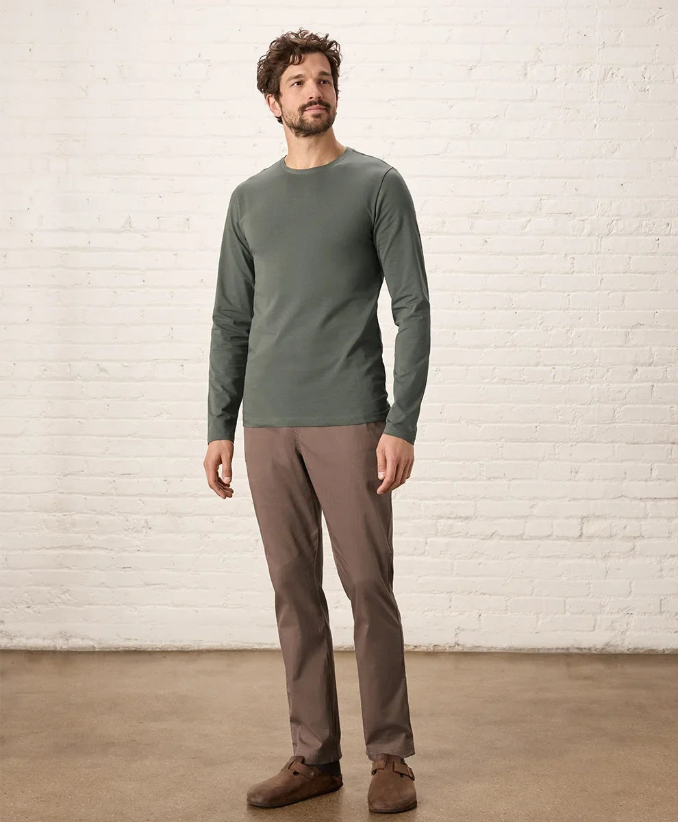 luxe essential slim long sleeve tee