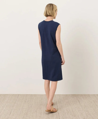 soft-slub essential easy muscle tee dress
