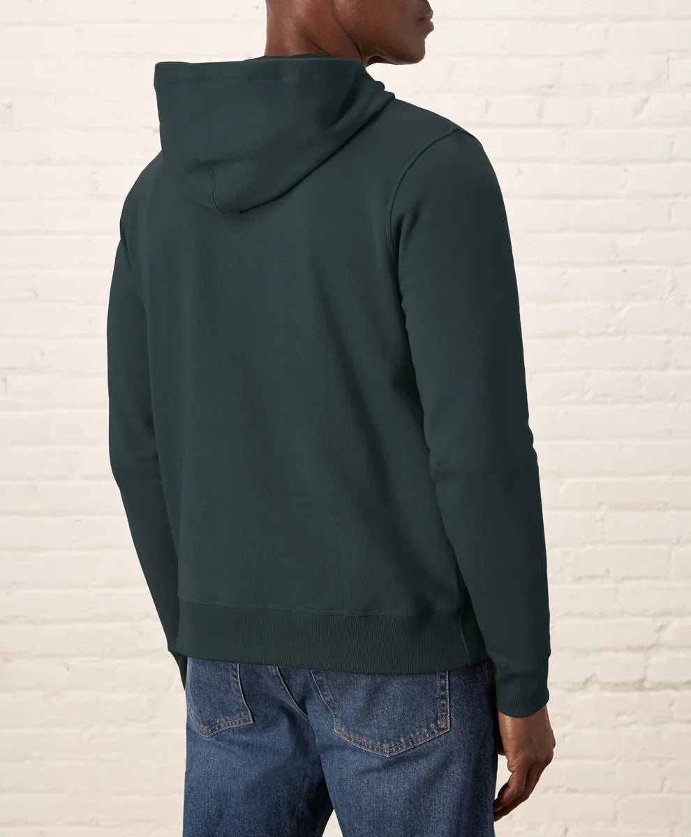 brushed fleece pullover hoodie