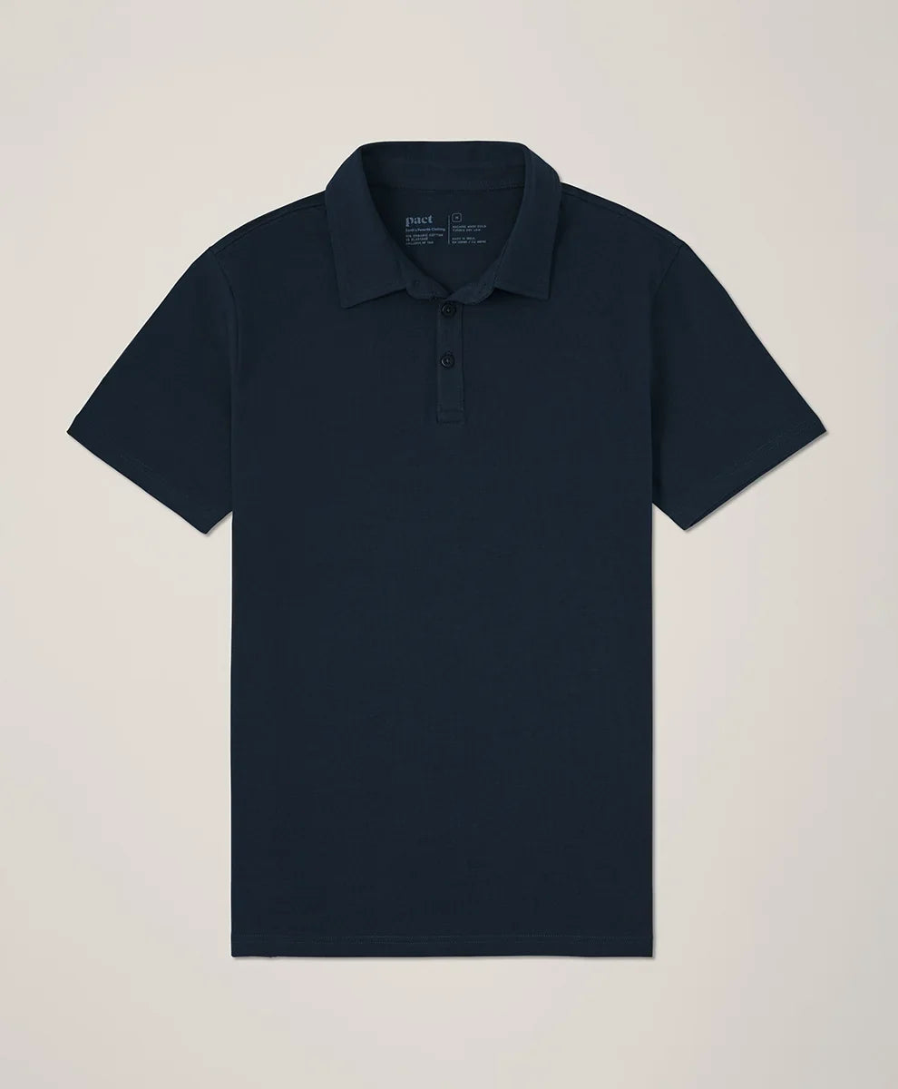 luxe essential slim polo