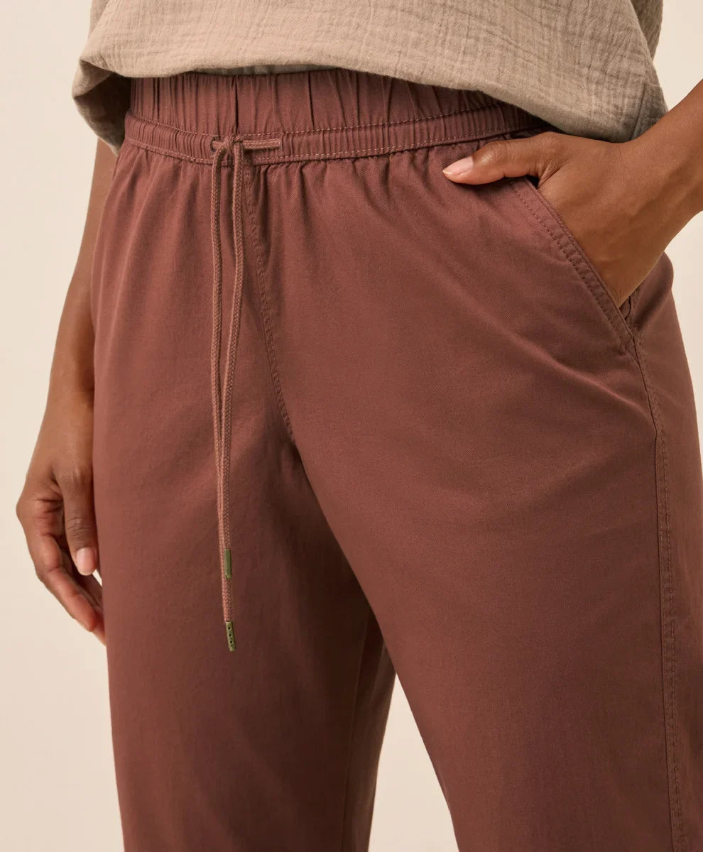 clearance daily twill ultra-high rise tapered pant