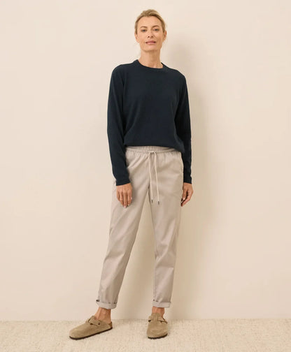 clearance daily twill ultra-high rise tapered pant