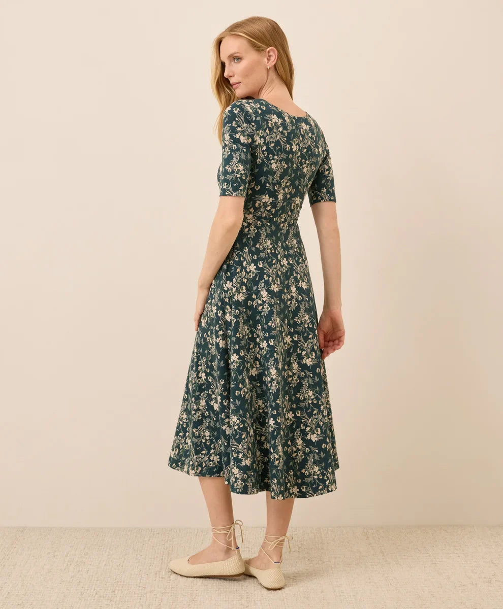 clearance fit & flare signature scoop dress