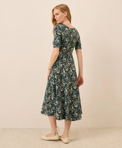 clearance fit & flare signature scoop dress