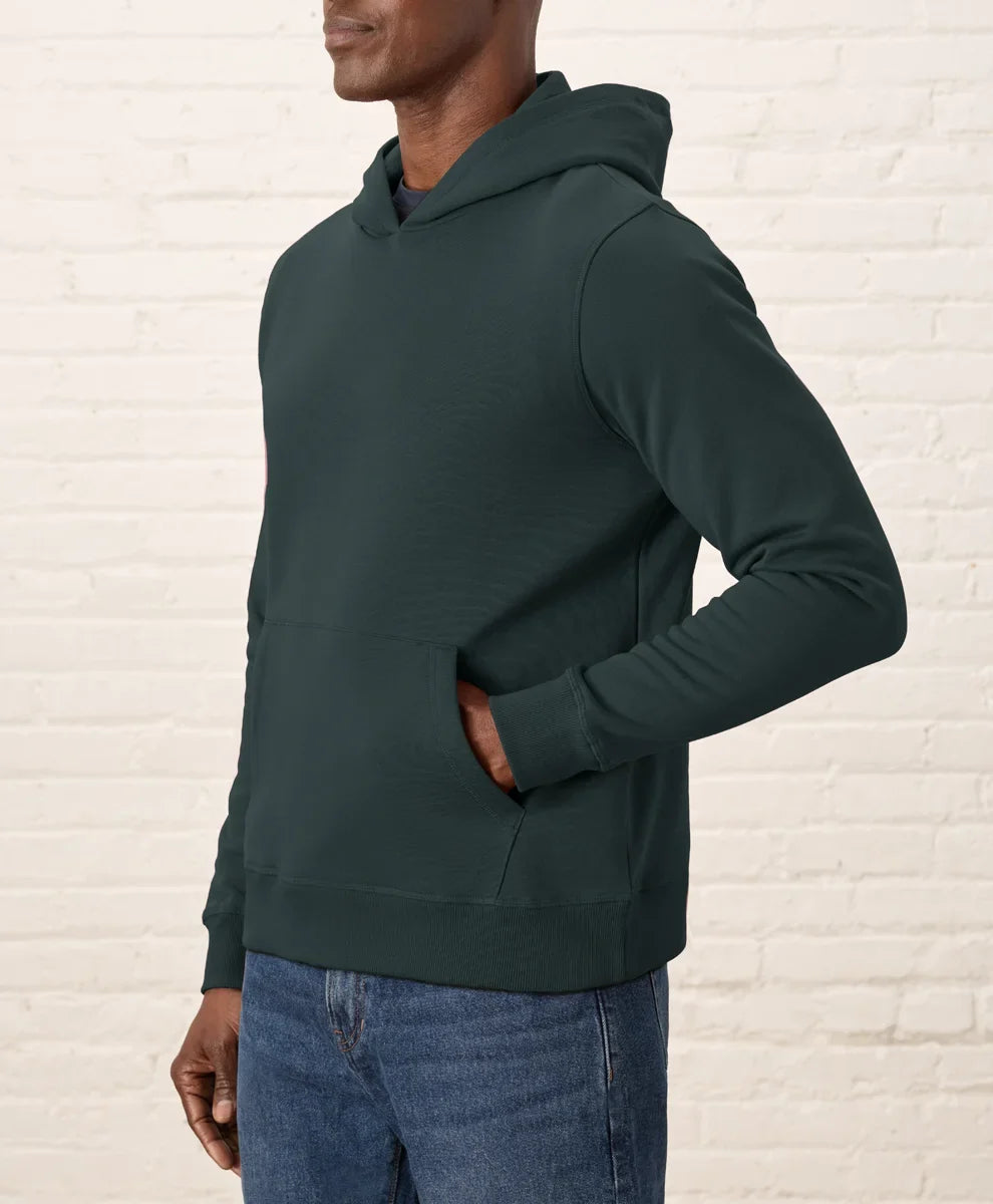 brushed fleece pullover hoodie